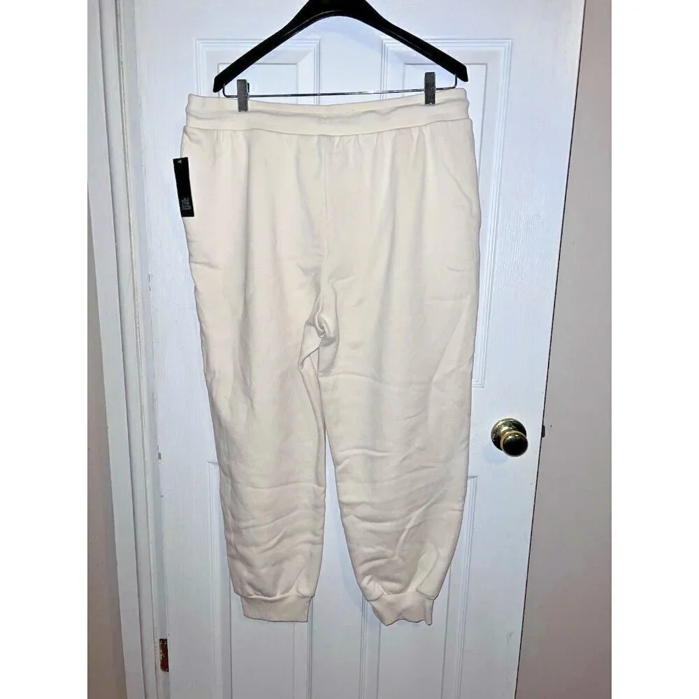 NWT WILD FABLE Womens Cream Sweatpants Elastic Drawstring Waist Pockets